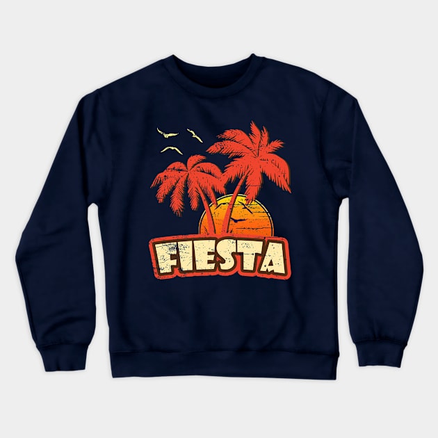 Fiesta Vintage Sunset Crewneck Sweatshirt by bridgewalker